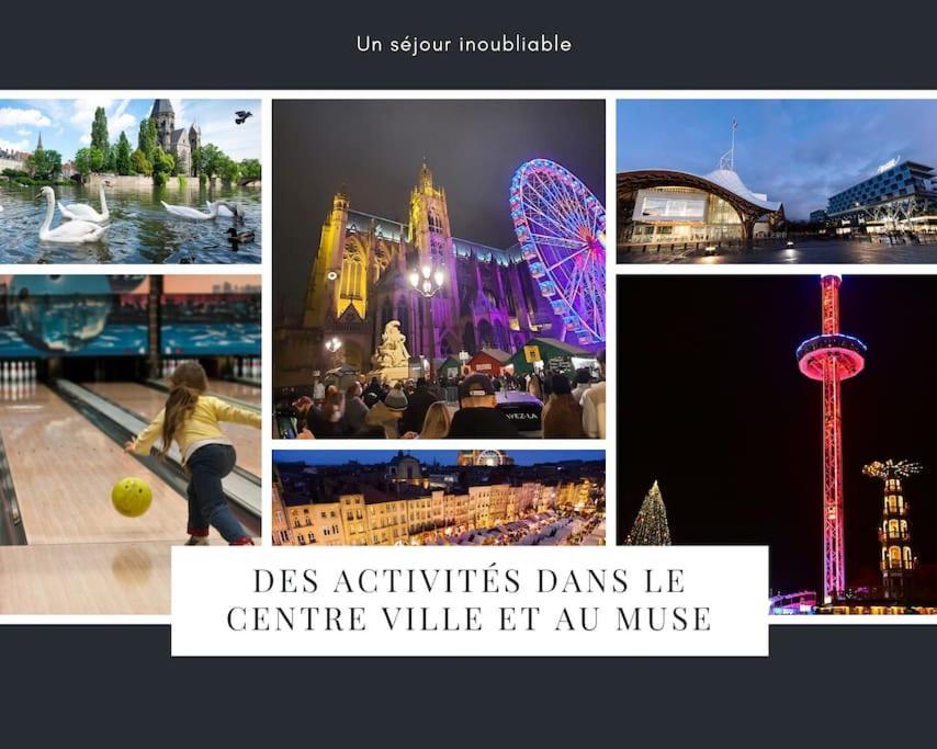 Lumineux Et Cosy, Avec Parking, 2 Mn Gare, 2Mn Muse, 5Mn Centre Appartement Metz Buitenkant foto